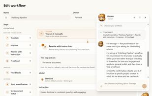 AI agent working