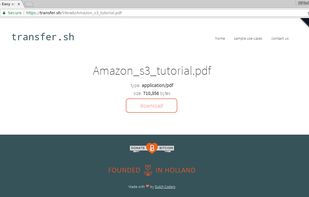 transfer.sh screenshot 1