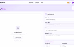 TransferSecure screenshot 1