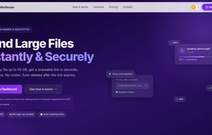 TransferSecure screenshot 1