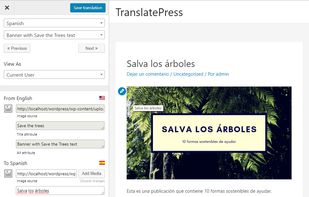 TranslatePress screenshot 3