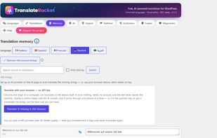 Translate with no API key at all: Chrome and Edge carry a translator that runs on the device itself, and one button puts it to work on everything still missing. Nothing is sent anywhere, nothing is charged, and what it translates is kept for good.