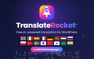Unlimited languages on the free plugin: no API key, no word cap, no paid tier.