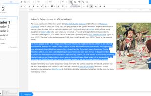 Select the text you want to translate and click the button