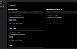 Downloads page of Transmitic