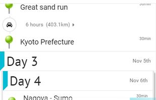 Easy-to-use interface for managing your itinerary.
