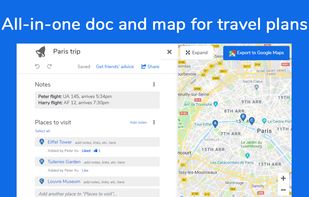 Wanderlog screenshot 1