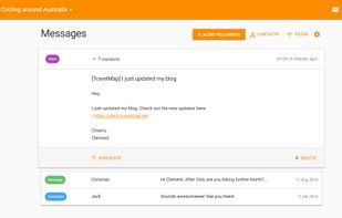 TravelMap admininistration
