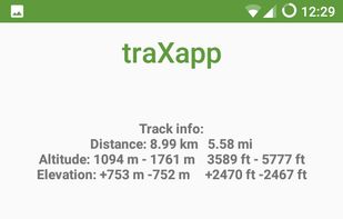 traXapp screenshot 2