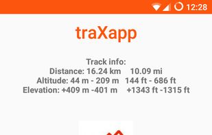 traXapp screenshot 1