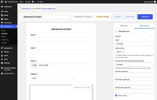 Conditional logic settings for a form field.