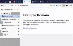 Tree Style Tab screenshot 1