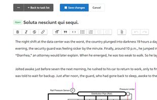 Edit task description