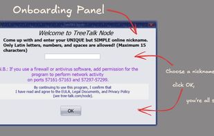 1-step onboarding panel.