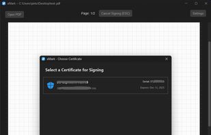 Certificate Selection