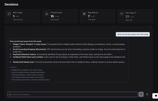 Ask anything about your feedback — get instant AI-powered answers with sources.