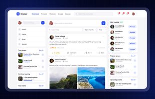 Posts, polls, reactions and replies in one place, so conversation has somewhere to live instead of scattering across apps.