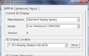 TriDef 3D screenshot 1