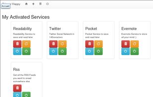 List of your active Services