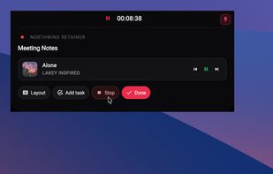 Floating always-on-top timer with Spotify playback controls