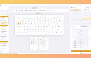 Trigr main window with keyboard view and macro list