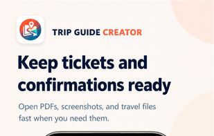 Keep tickets and confirmations ready