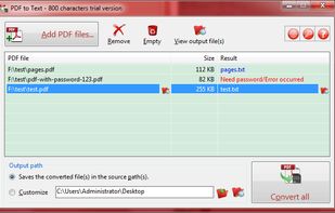 PDF to Text screenshot 1