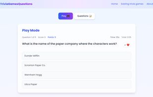 TriviaGamesQuestions screenshot 1