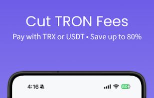 Smart Energy options help users compare costs and reduce TRON network fees before sending.