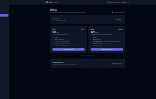 Billing and plan management