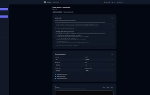 Caption: Cookie banner configuration (layout, text, consent settings)
