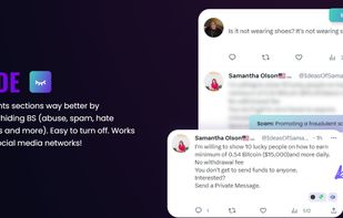 AI Hide tool for spam and abuse