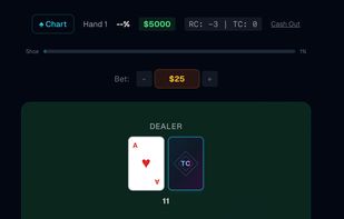 Full blackjack simulator