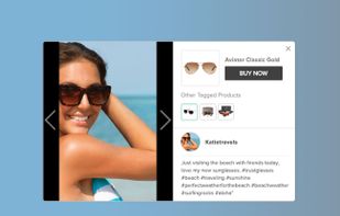 Curate your customer images from Instagram and display them on your site. 