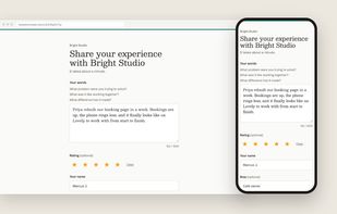 Collect testimonials from your customers