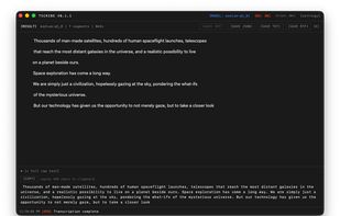 Tscribe screenshot 2