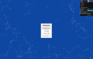 tsParticles screenshot 1