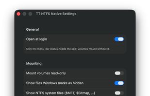 TT NTFS Native screenshot 1