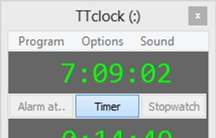 TTclock screenshot 1