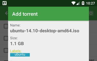 tTorrent screenshot 3