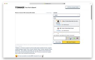 ttsmaker homepage