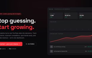 TubeAnalytics Homepage