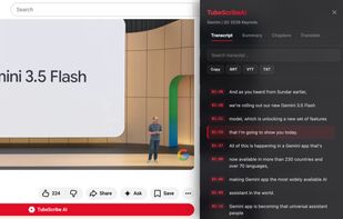 Chrome Extension - Transcript