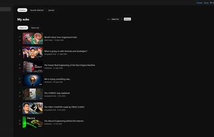 Your list on desktop