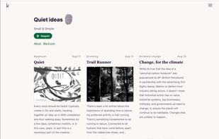 Users homepage
