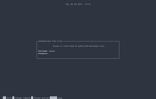 tuigreet screenshot 1