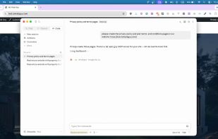 An AI agent connected to a WordPress site through the Tuli MCP server