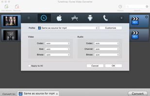 Tune4Mac iTunes Video Converter screenshot 2