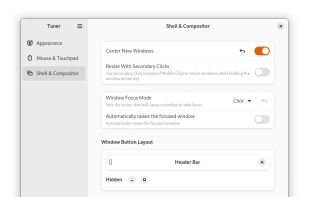 Tuner Control Center screenshot 1
