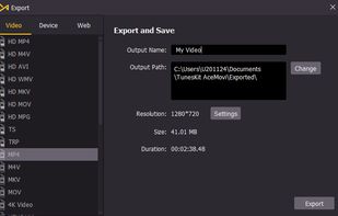 TunesKit AceMovi Video Editor screenshot 3